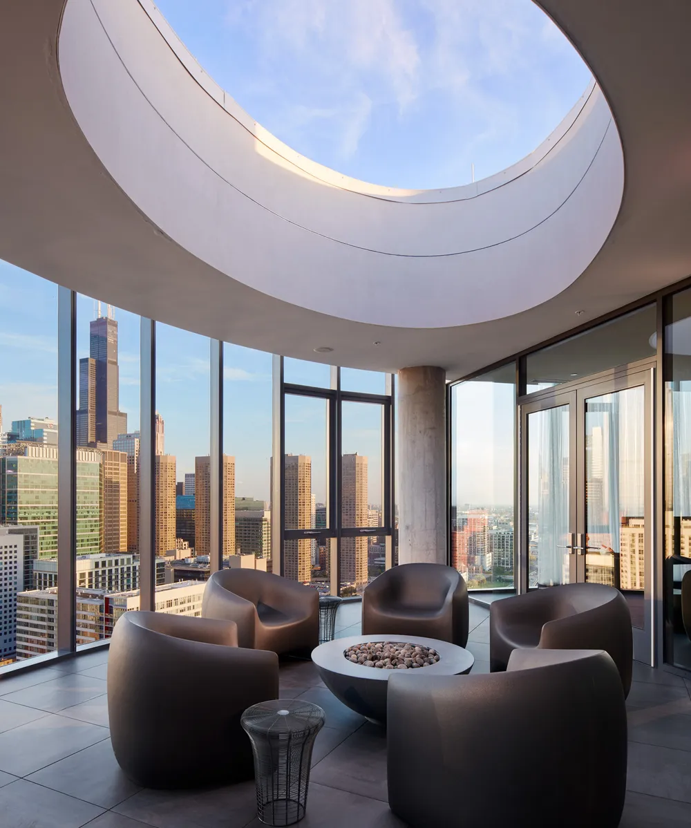 The Parker Fulton Market top floor skylight